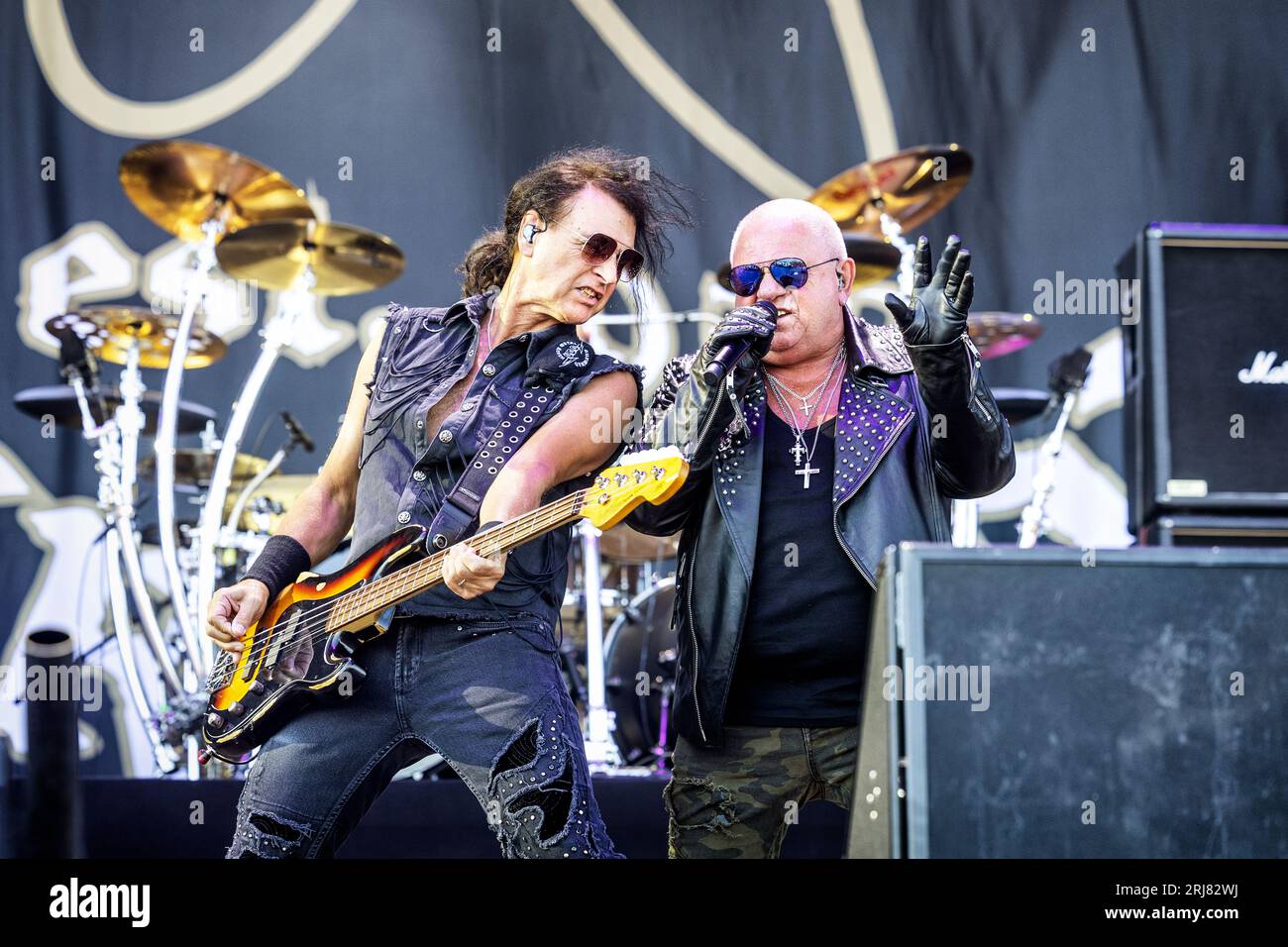 Solvesborg, Sweden. 08th, June 2023. The German heavy metal band U.D.O.  performs a live concert during the Swedish music festival Sweden Rock  Festival 2023 in Solvesborg. Here band founder and vocalist Udo