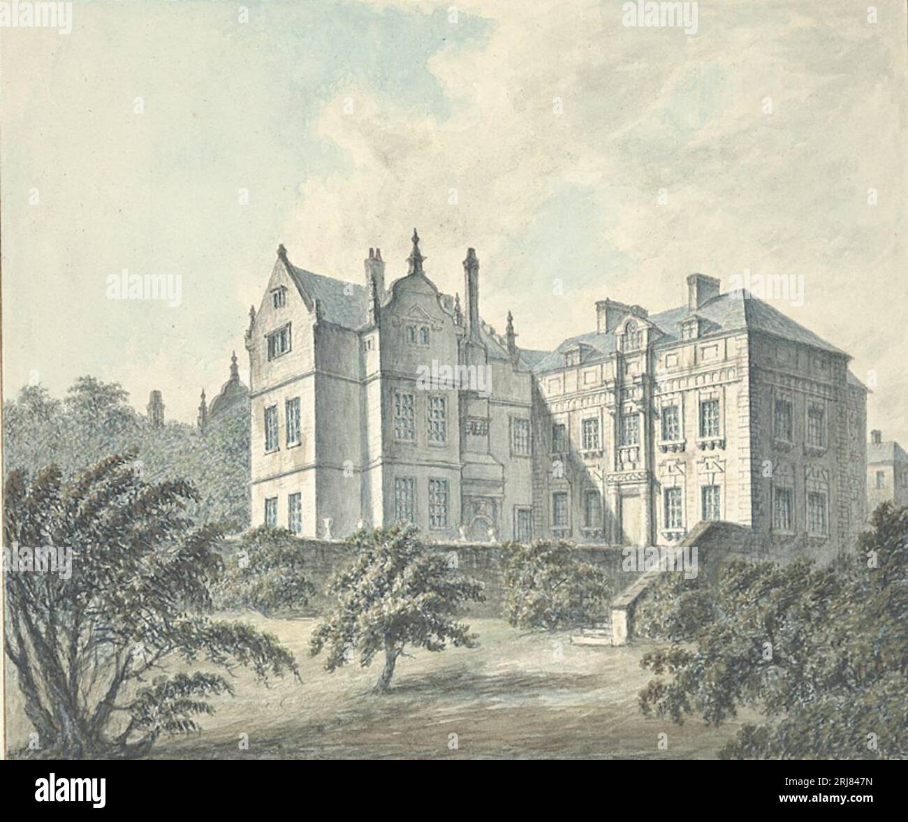 Brumbo House 1794 by John Ingleby Stock Photo