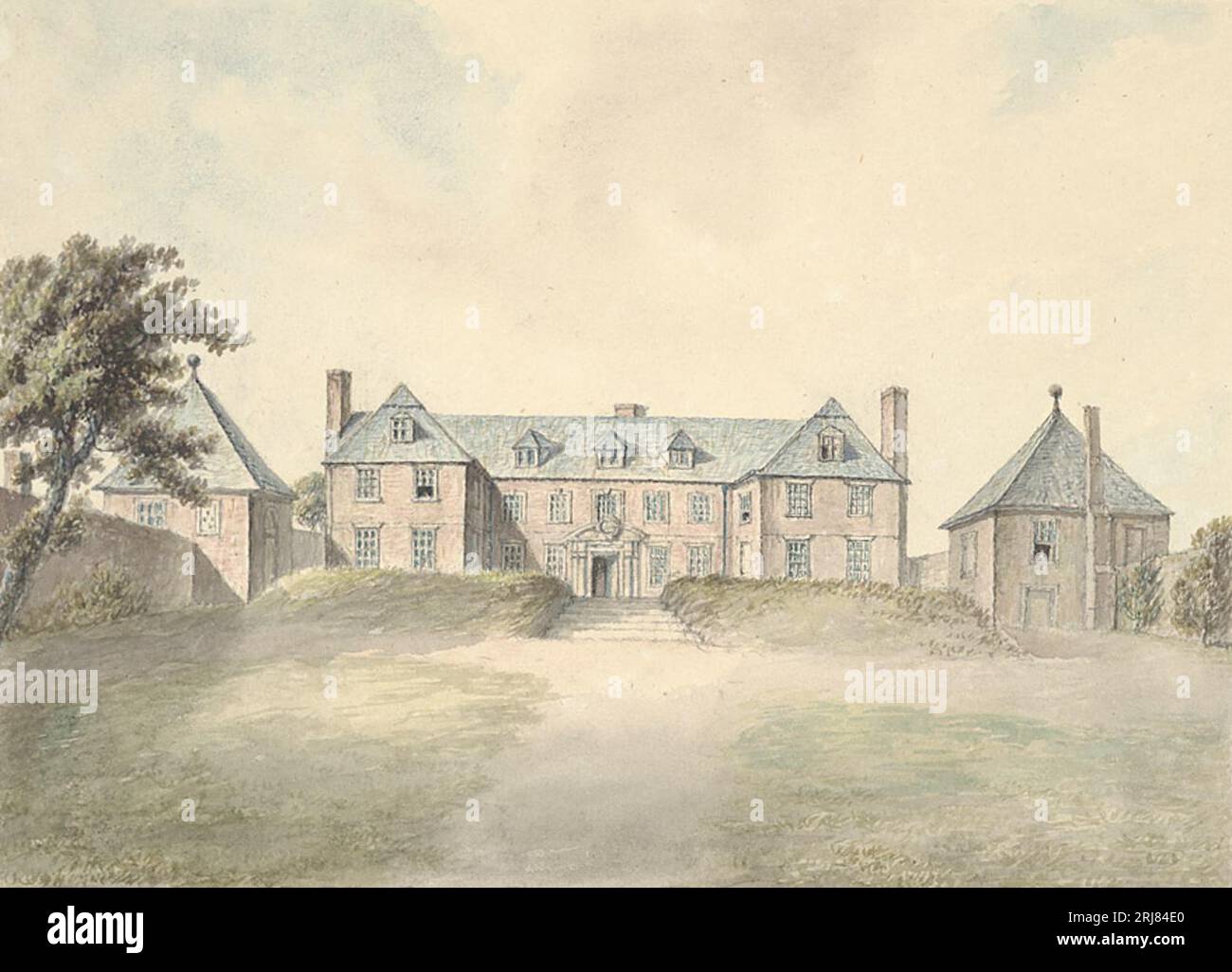 Vaynor House 1796 by John Ingleby Stock Photo