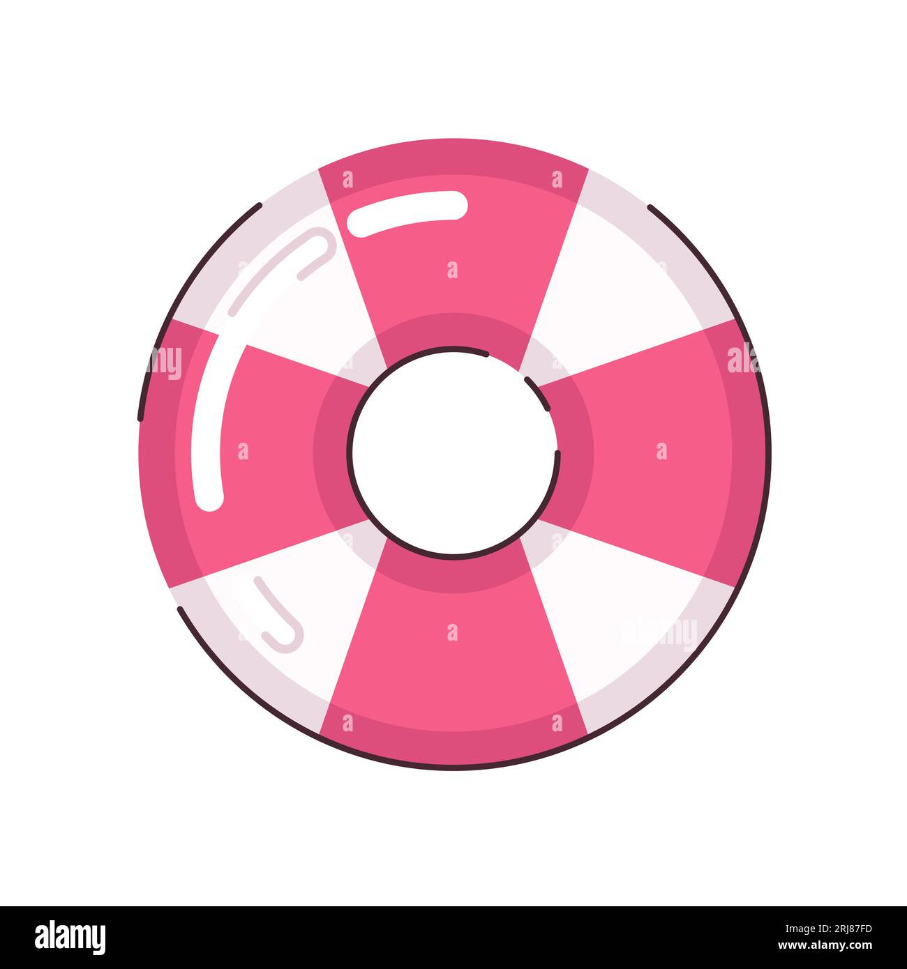 Lifebelt semi flat colour vector object Stock Vector Image & Art Alamy