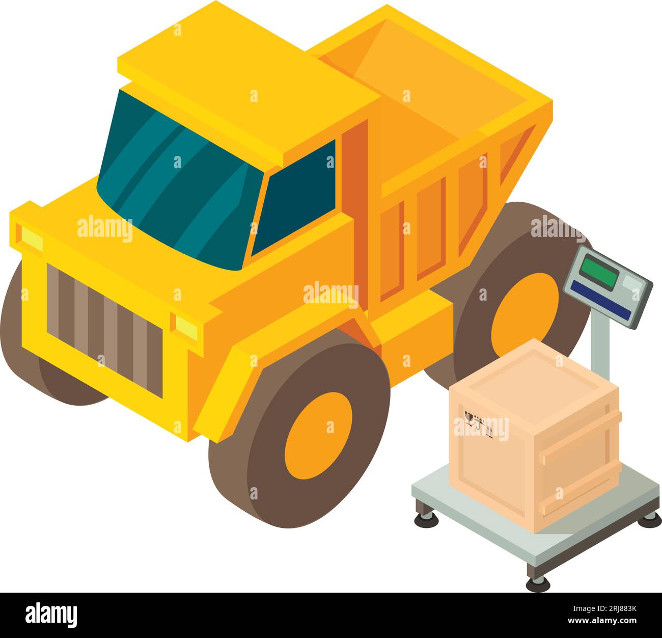 Dumper truck operation Stock Vector Images - Alamy