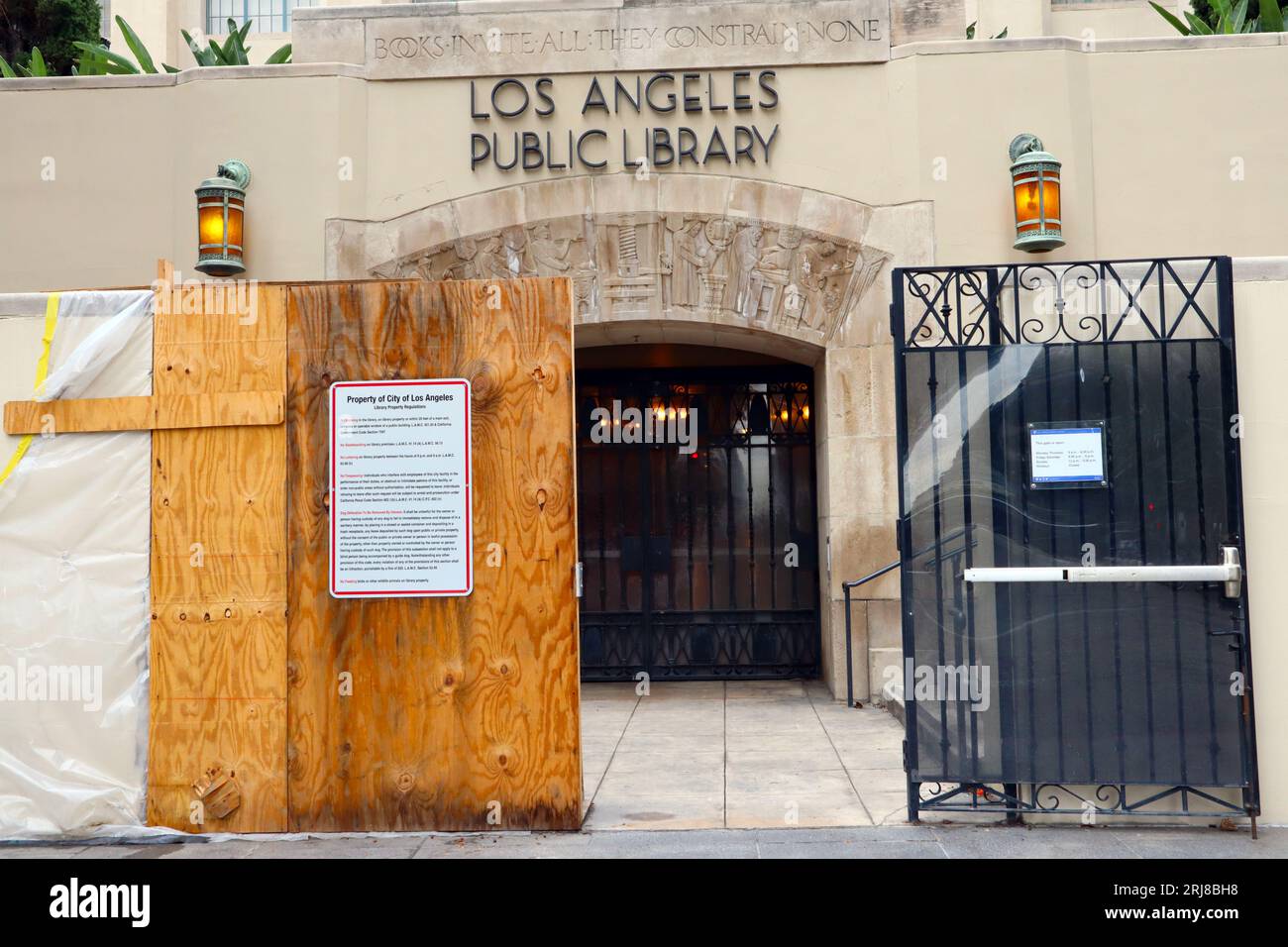 L A Library Los Angeles, California: view of LOS ANGELES Public Library - Central ...