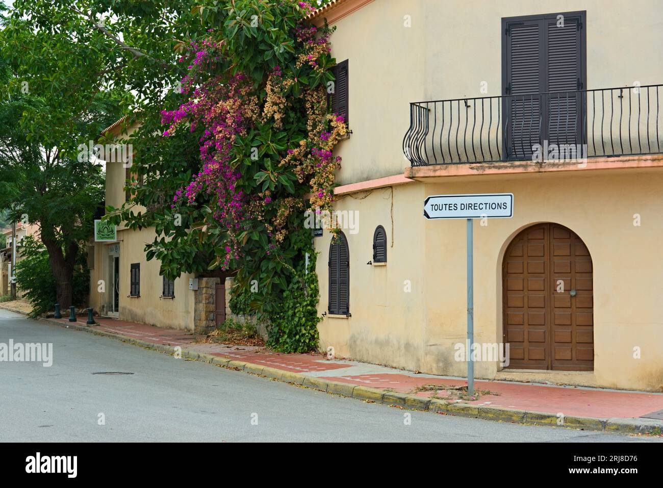 Propriano is a very nice city mediterranean city on the french island cosicica. City- and beach life is close to each other ant night- and day times. Stock Photo