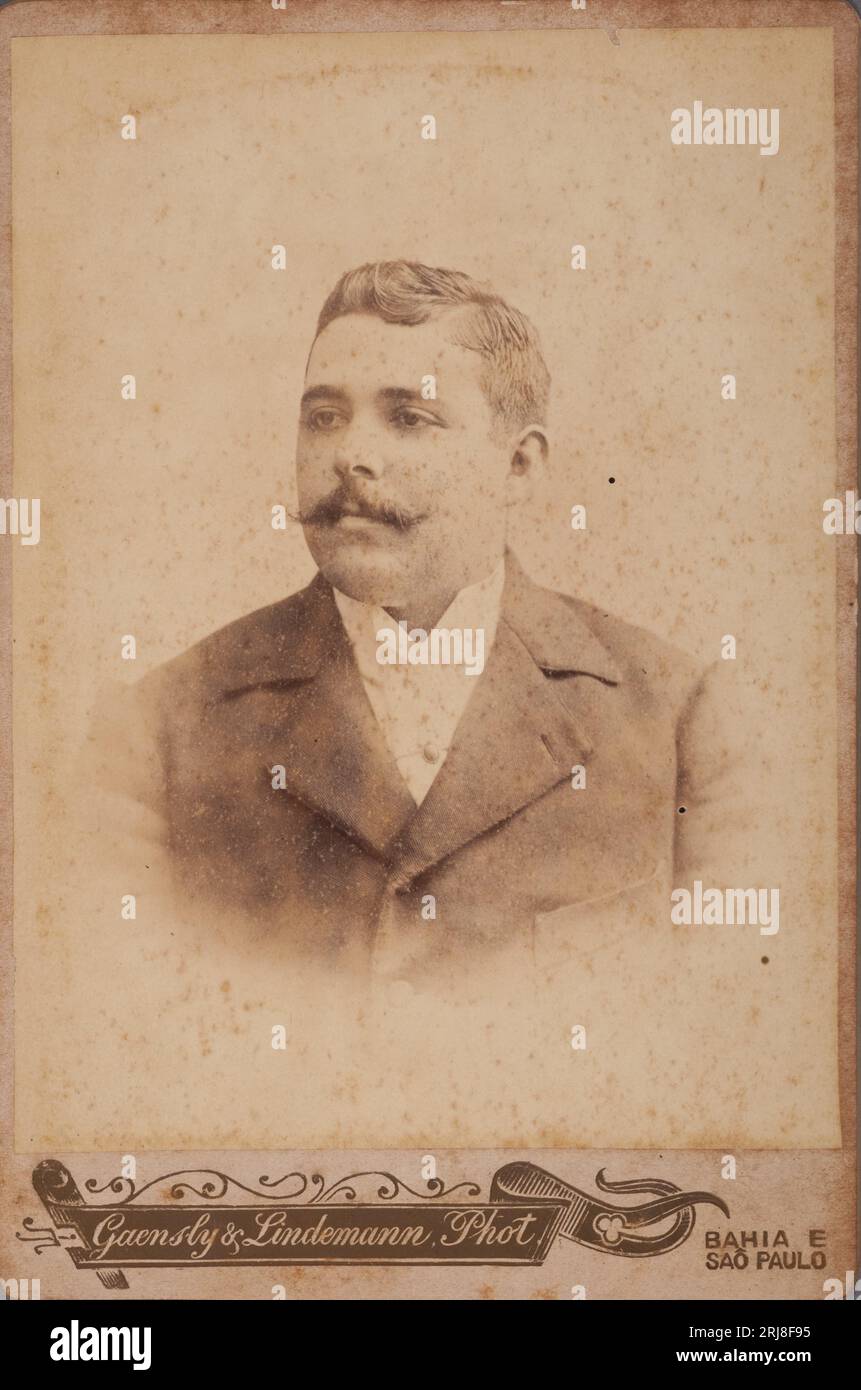 Homem Anônimo 1900 by Adolpho Lindemann Stock Photo