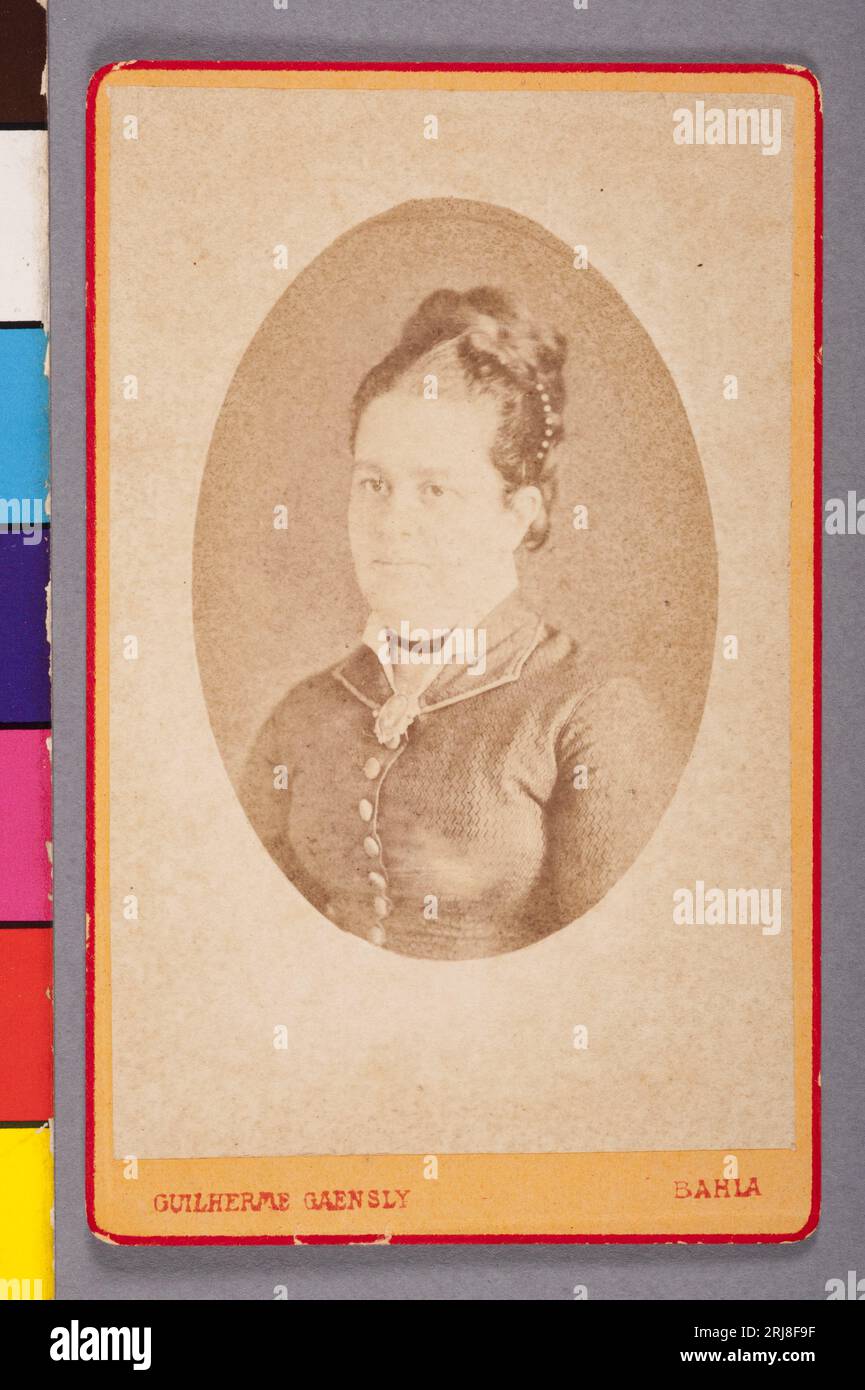 Mulher Anônima 1880 by Guilherme Gaensly Stock Photo