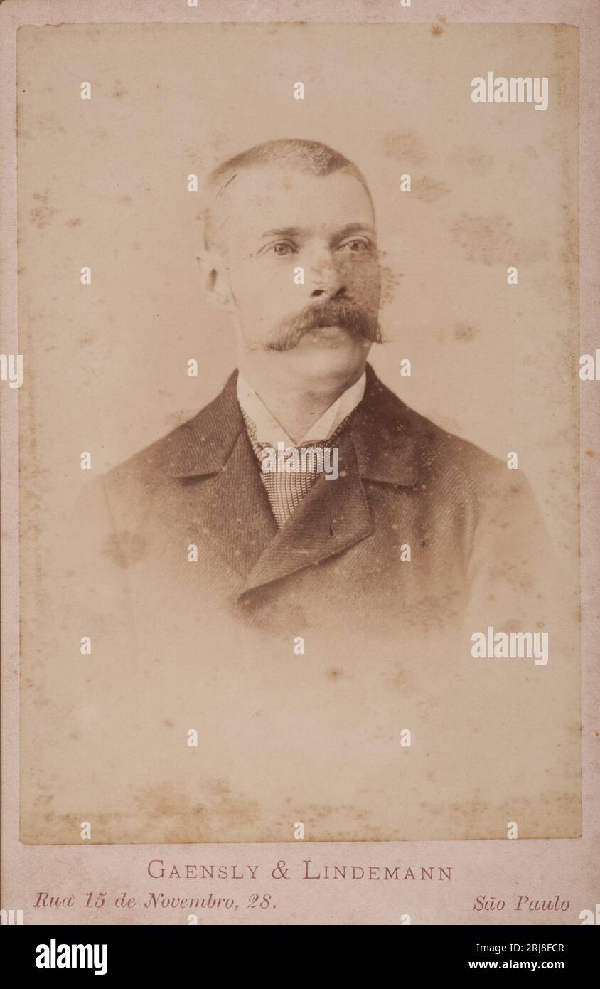 Alex de Lifevrem, Fotografia oferecida por ele ao amigo Theodoro Dias de Carvalho 1890 by Adolpho Lindemann Stock Photo