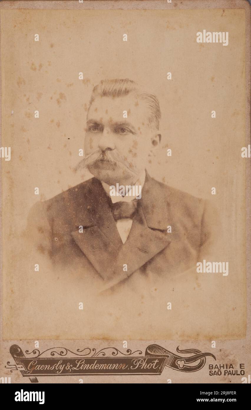 Idoso Anônimo 1900 by Adolpho Lindemann Stock Photo