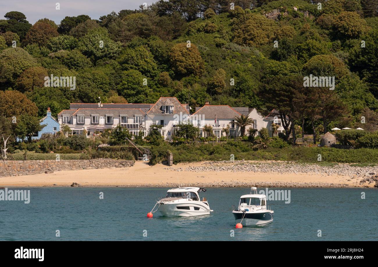 Herm,Guernsey, Channel Islands. 11 June 2023. White House hotel on the