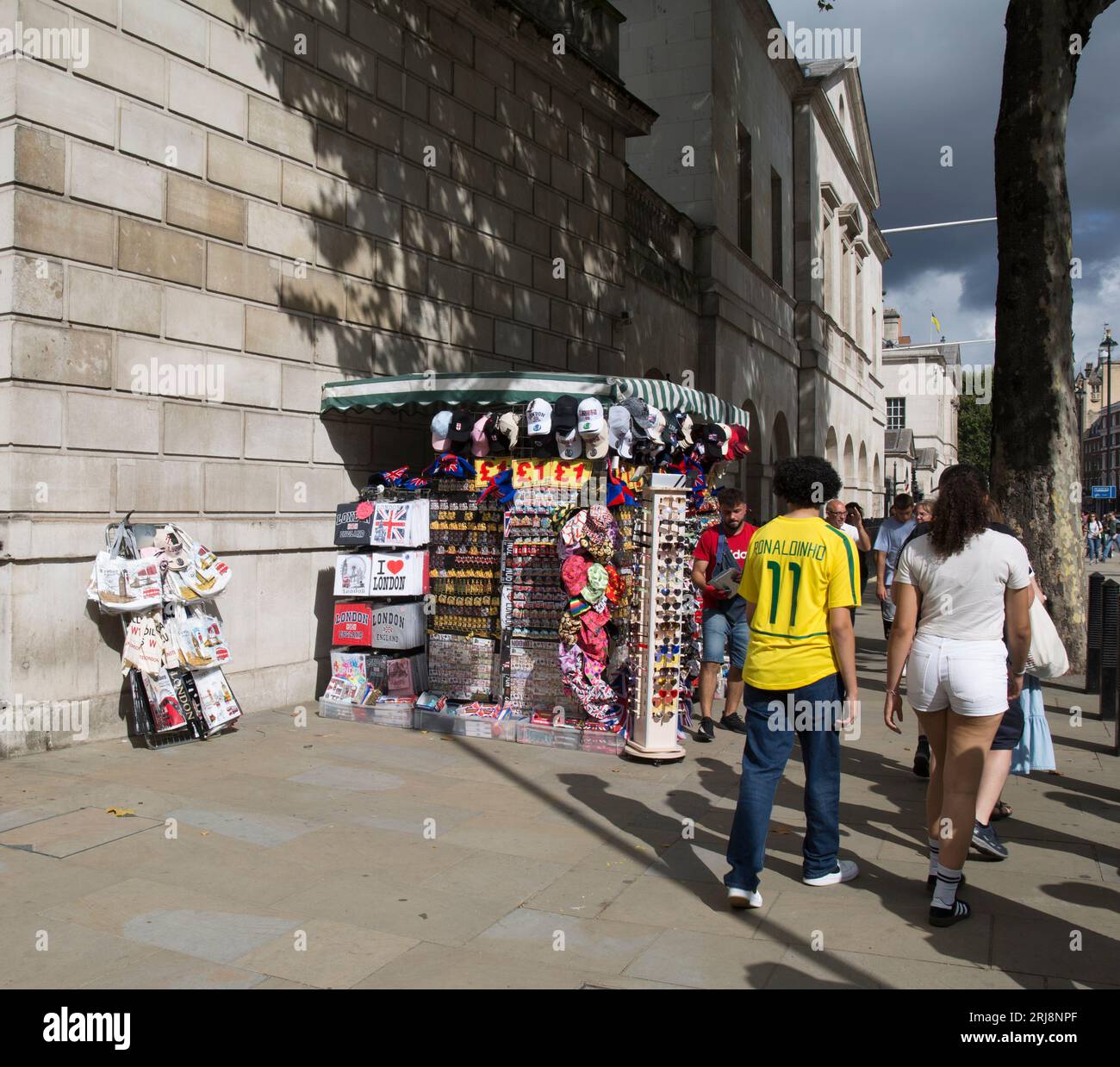 Souvenir Stall Whitehall City of Westminster London Stock Photo Alamy