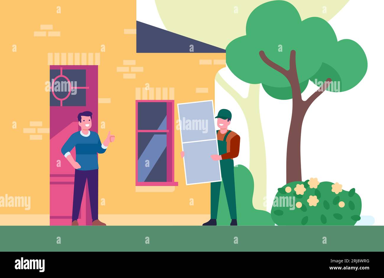 Mosquito net installation stock vector images alamy