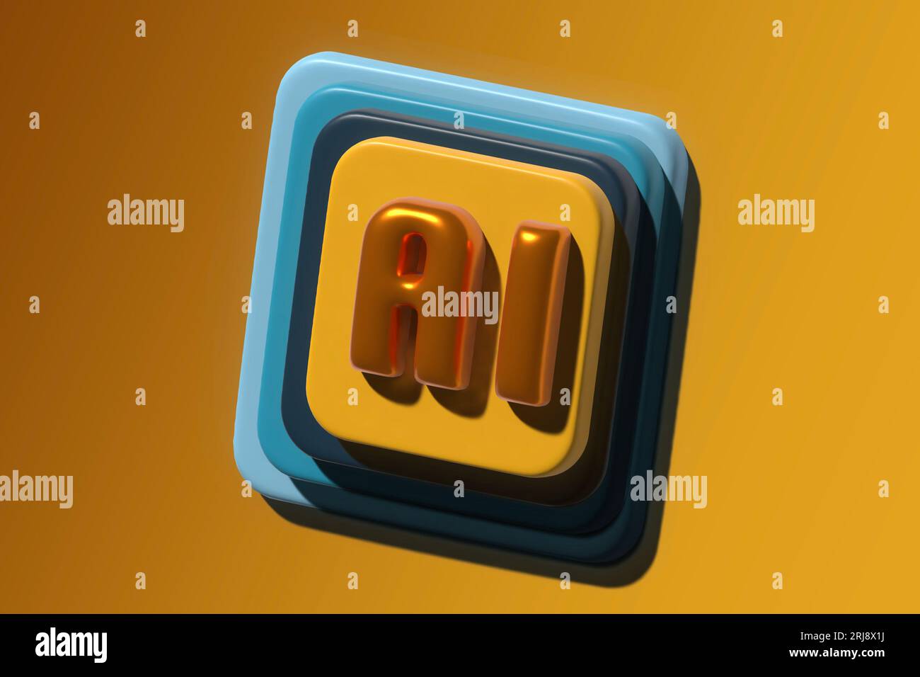 AI concept illustration Stock Photo