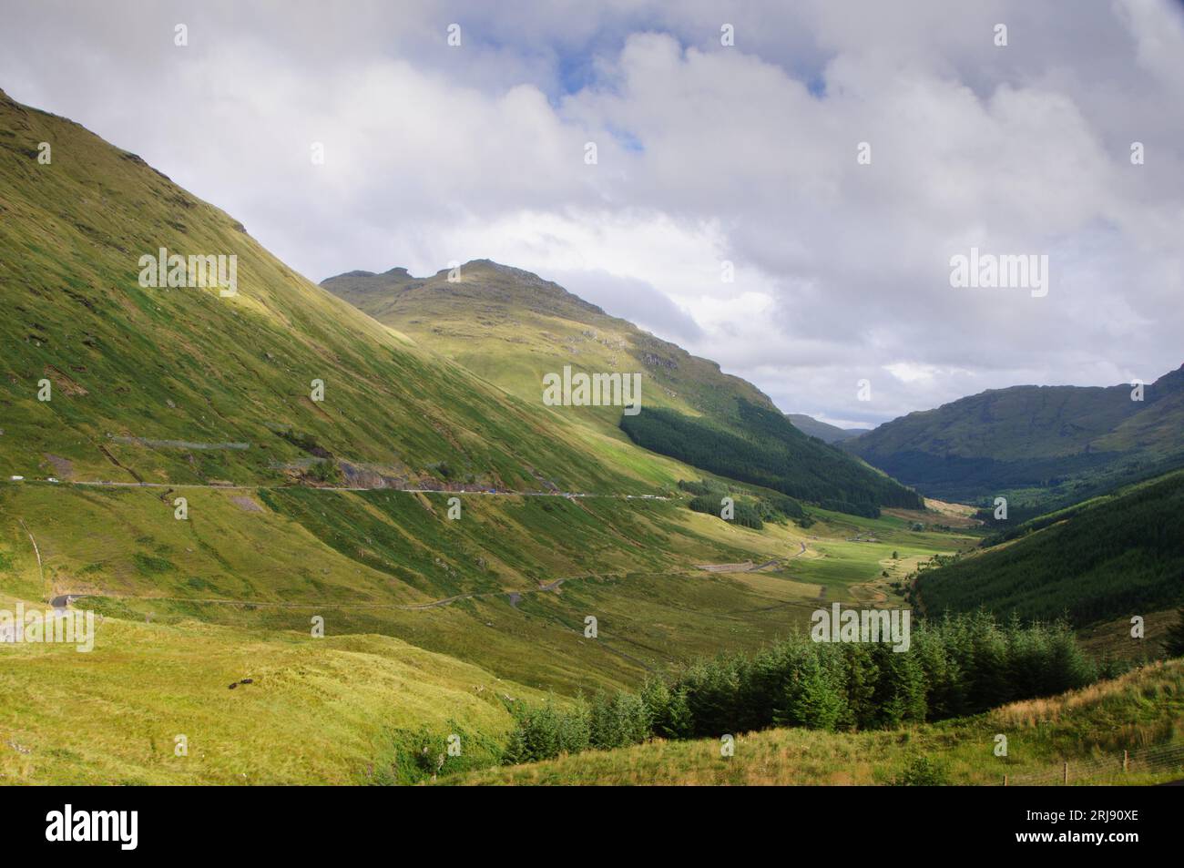 The Rest And Be Thankful is the highest point on the A83 road dividing ...