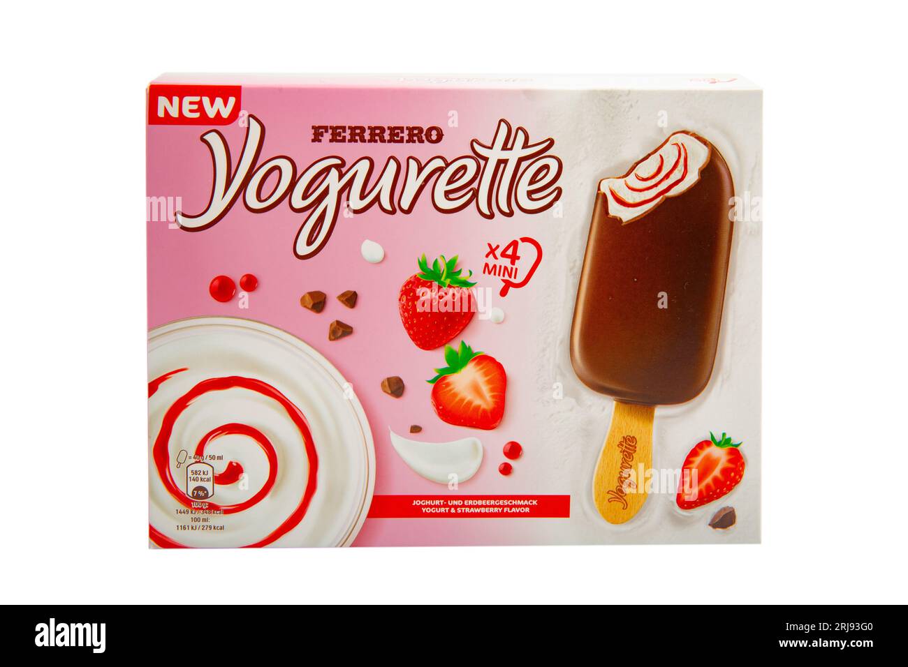 HUETTENBERG, HESSE, GERMANY07112023 FERRERO YOGURETTE Icecream with