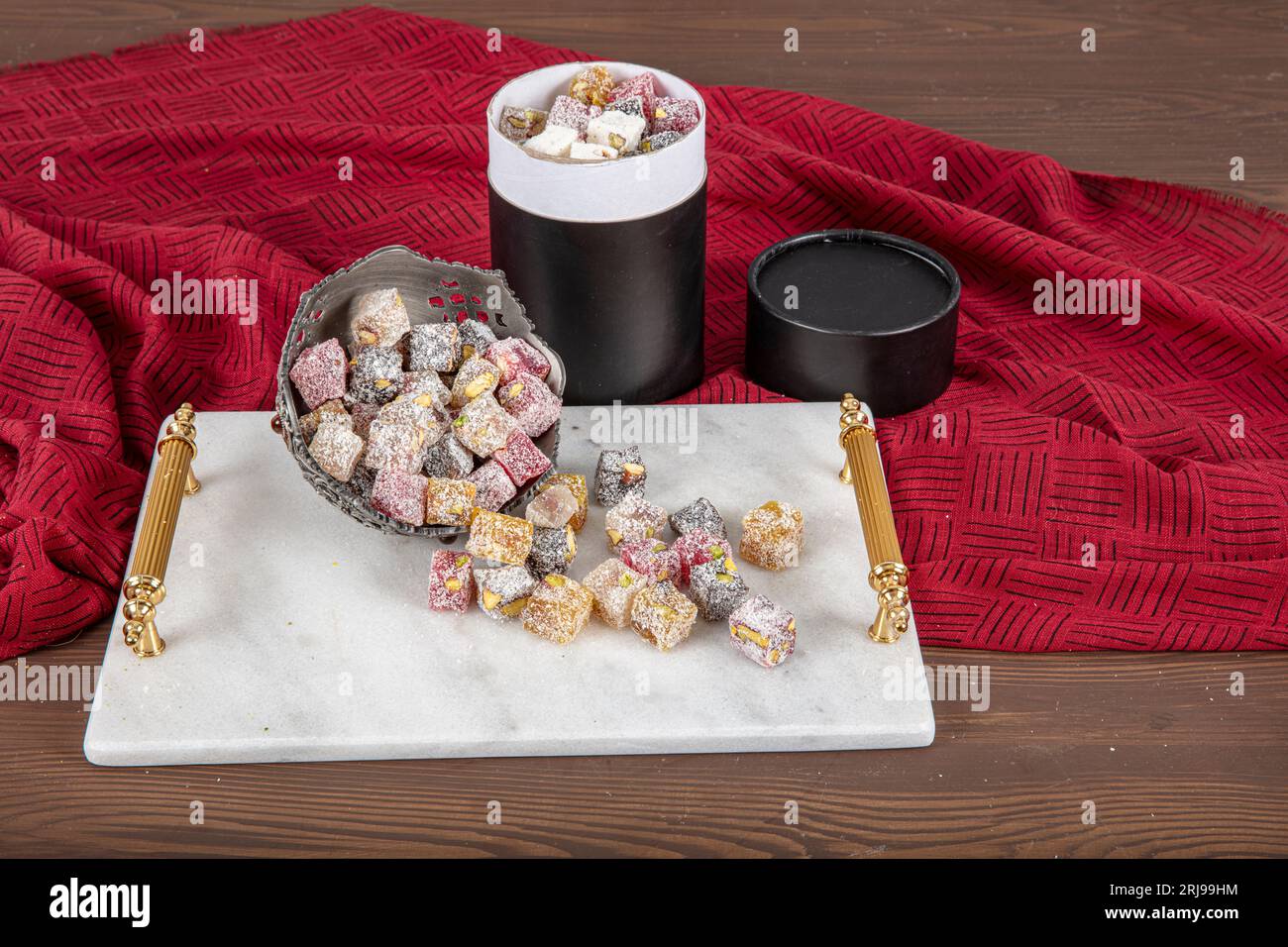 Mix antep pistachio finger turkish delight gift box