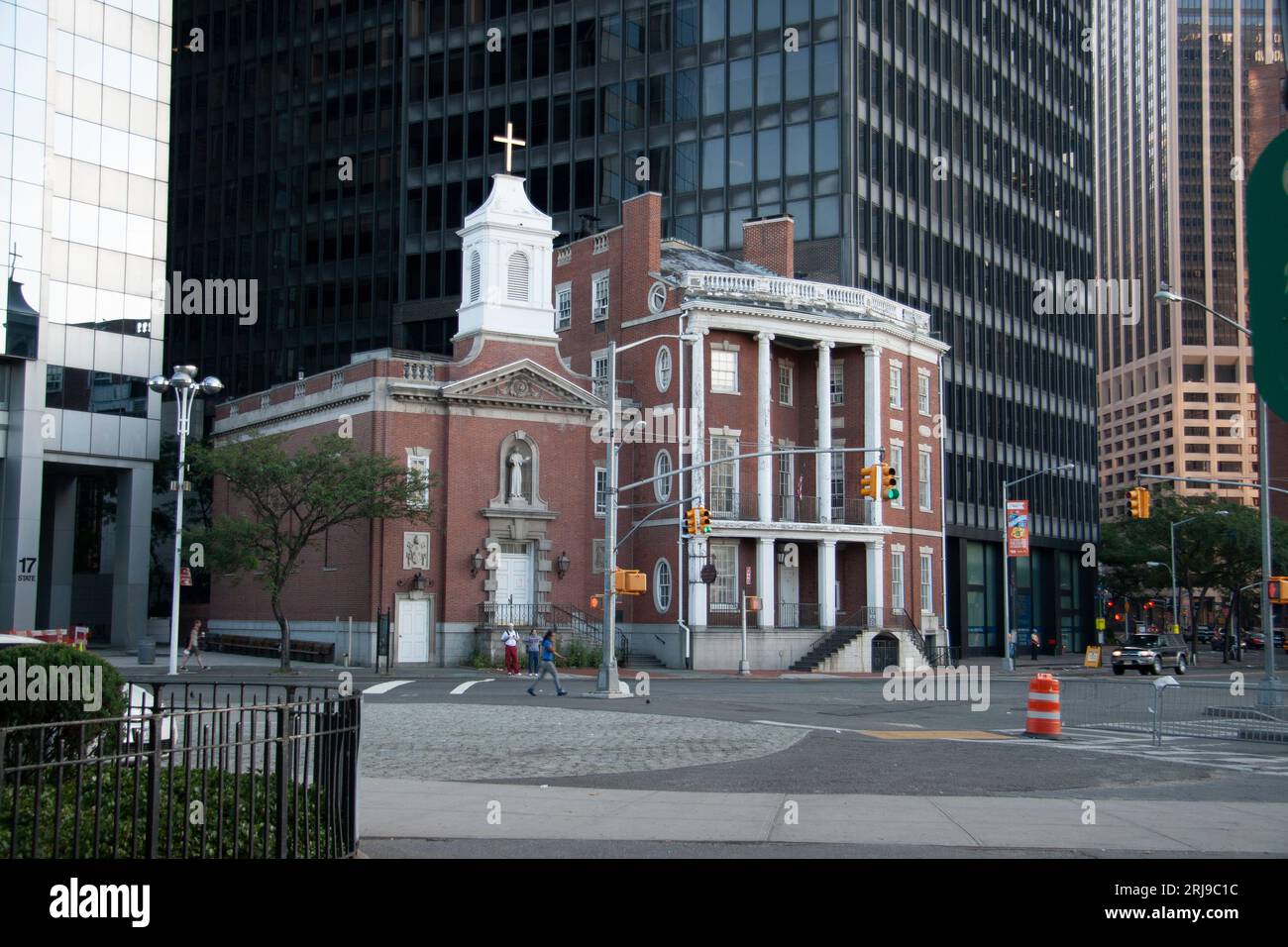 The James Watson House 7 State Street in the financial District built in 1793 is now the rectory of the Shrine of St. Elizabeth Ann Bayley Seton NYC09 Stock Photo
