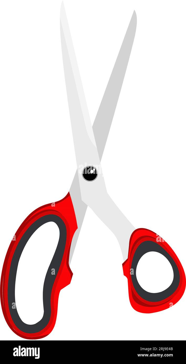 A colored scissor for kids illustrator drawing Stock Photo Alamy