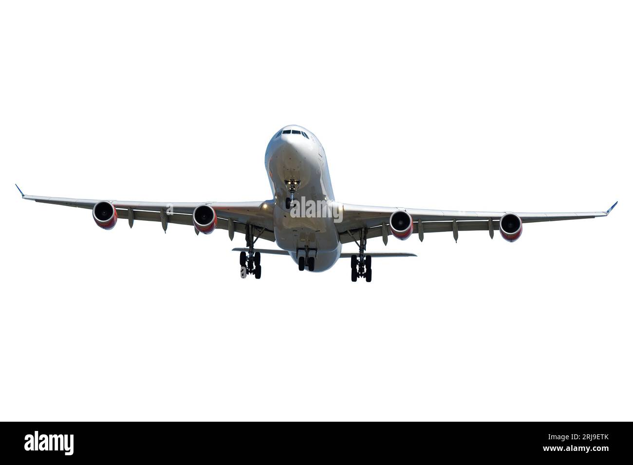 Big jumbo plane isolated on a white background Stock Photo - Alamy