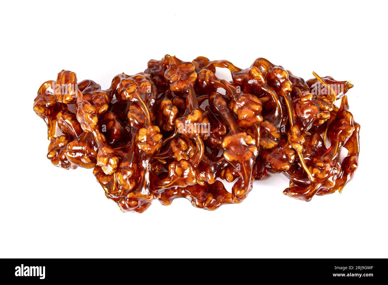 Sausage made from grape juice and walnuts. Traditional Turkish dessert