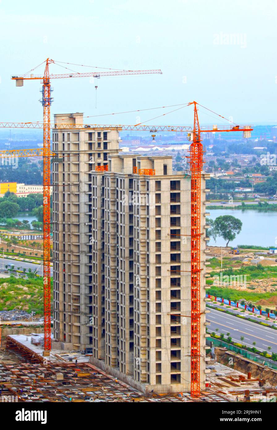 China property cranes construction hi-res stock photography and images ...