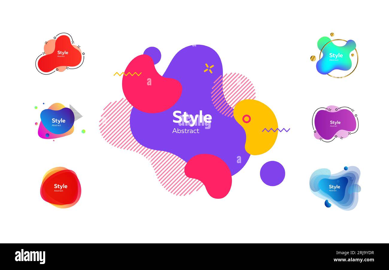 Graphics Abstract Banner Modern abstract banners set Stock Vector Image & Art - Alamy