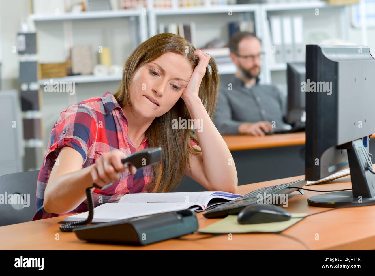 Angry boss and empty office hi-res stock photography and images - Alamy