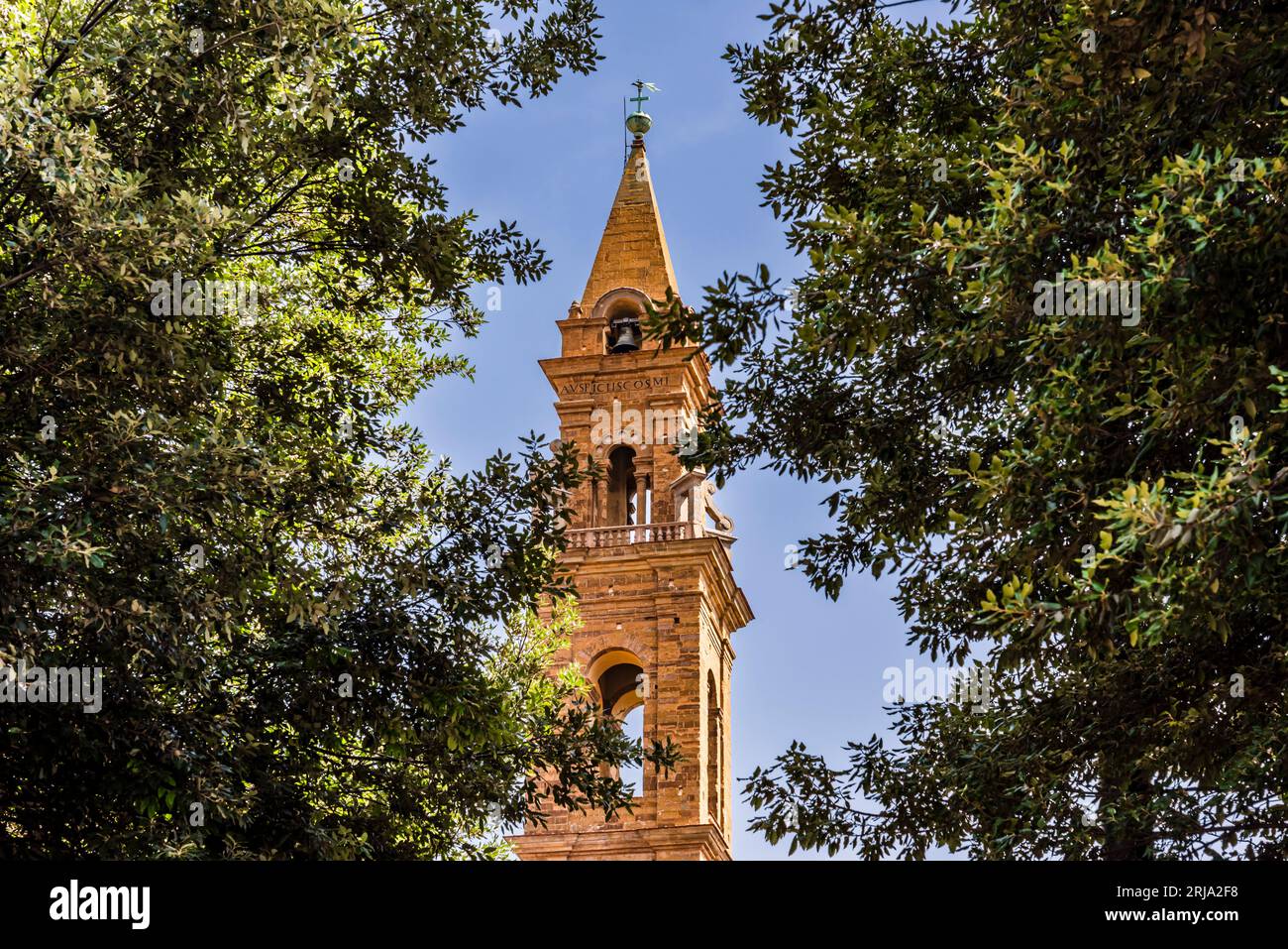 The bell tower of the Basilica di Santo Spirito, Florence, Italy Stock Photo