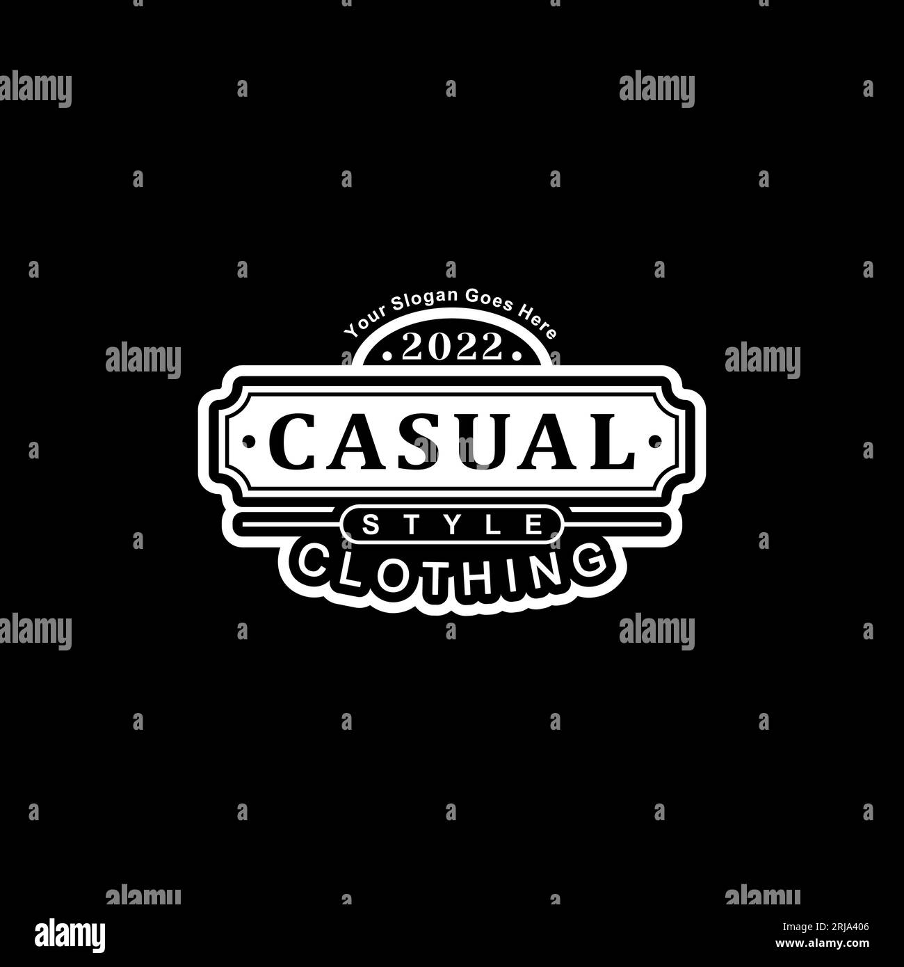 clothing apparel logo classic vintage, can be used badge, label , or icon store Stock Vector
