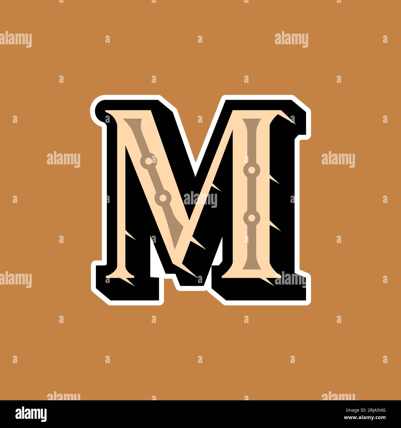 Medieval style Letter M logo Stock Vector Image & Art - Alamy
