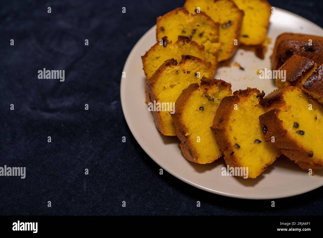 Passion fruit pound cake. Delicious dessert Stock Photo Alamy