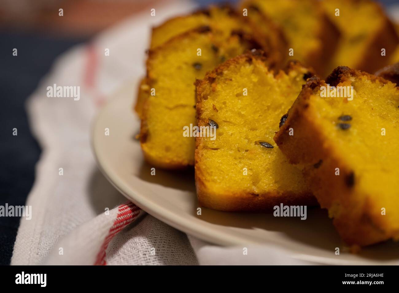 Passion fruit pound cake. Delicious dessert Stock Photo Alamy