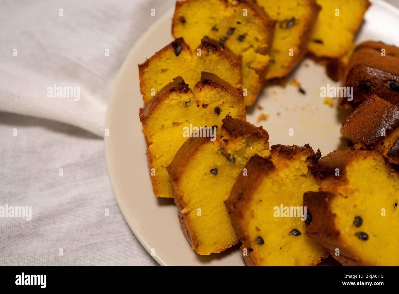 Passion fruit pound cake. Delicious dessert Stock Photo Alamy