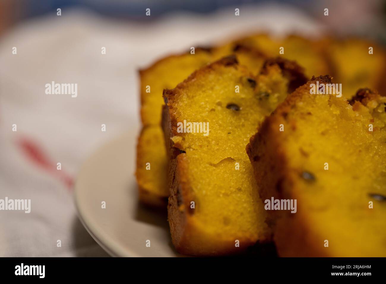 Passion fruit pound cake. Delicious dessert Stock Photo Alamy