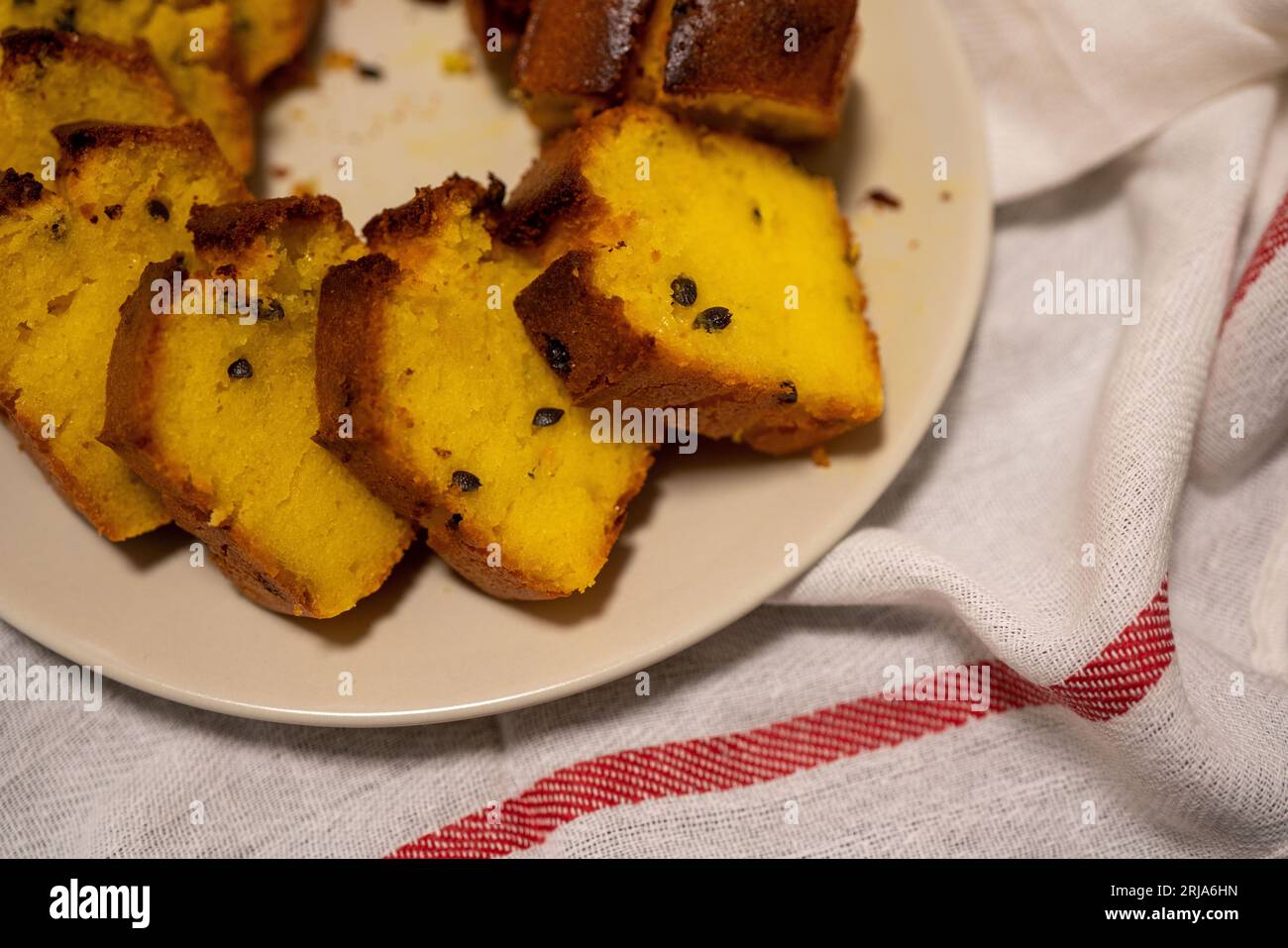 Passion fruit pound cake. Delicious dessert Stock Photo Alamy