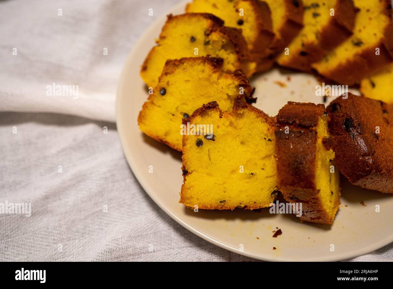 Passion fruit pound cake. Delicious dessert Stock Photo Alamy
