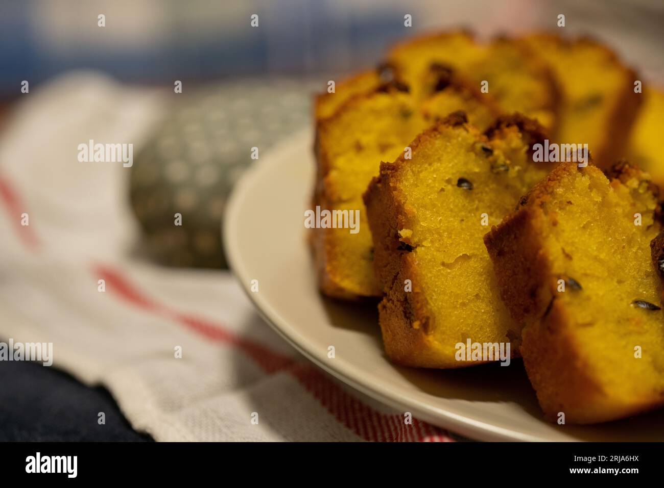 Passion fruit pound cake. Delicious dessert Stock Photo Alamy