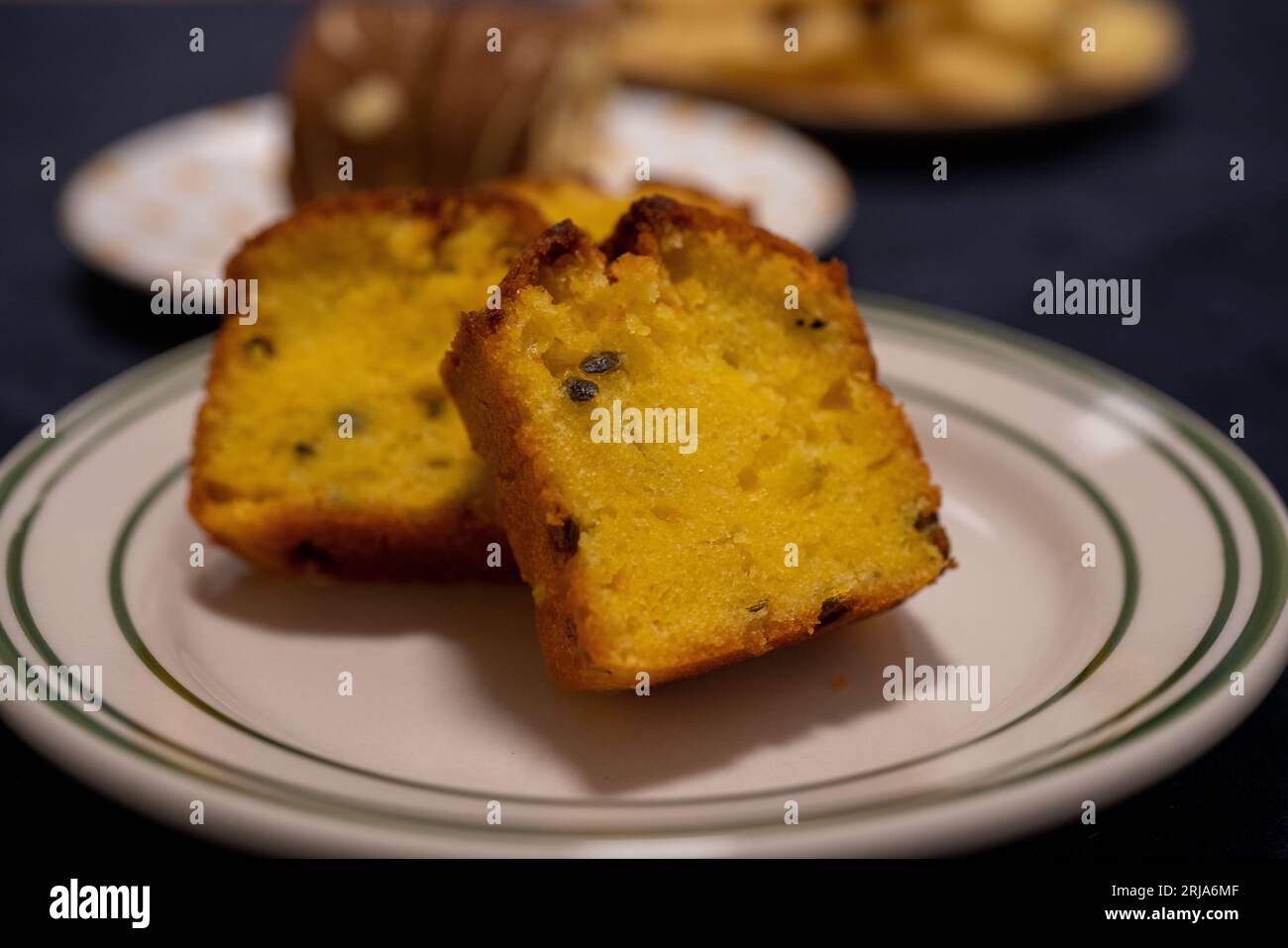 Passion fruit pound cake. Delicious dessert Stock Photo Alamy