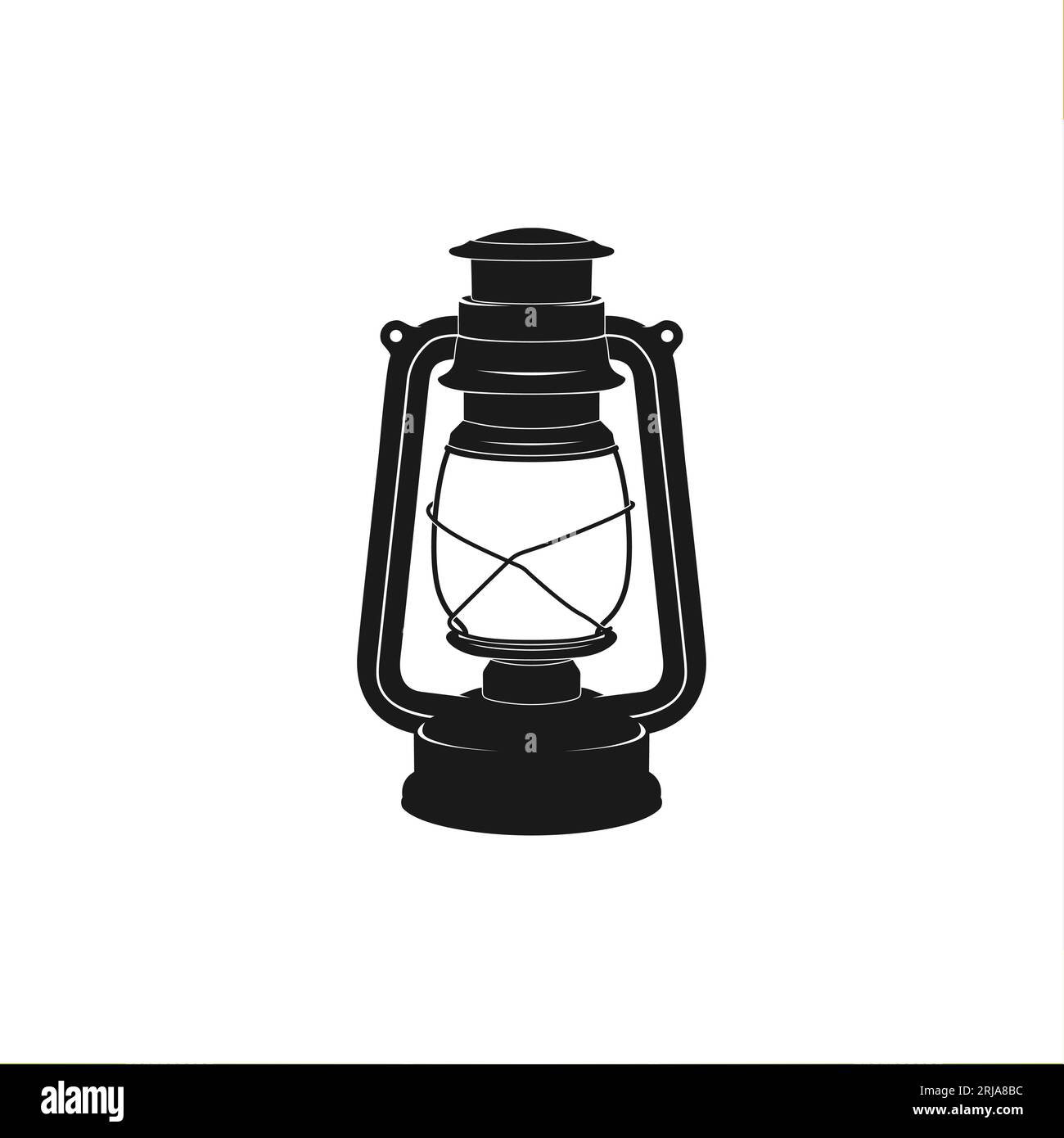 Traditional Vintage Lantern Lamp Illustration Vector Design Inspiration Stock Vector