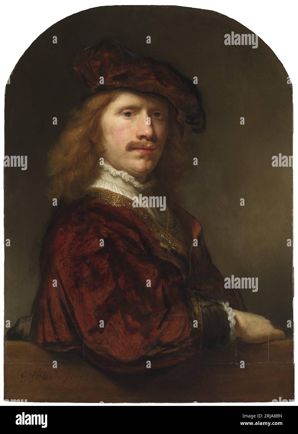 Self-Portrait 1643 by Govert Flinck Stock Photo