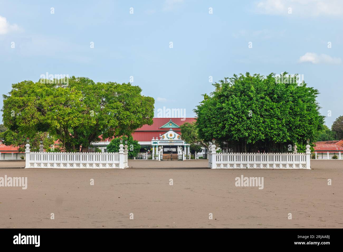 July 15, 2023: Royal Palace of Yogyakarta, a palace complex built in 1755 and located at Yogyakarta city, Indonesia, is a center of Javanese culture, Stock Photo