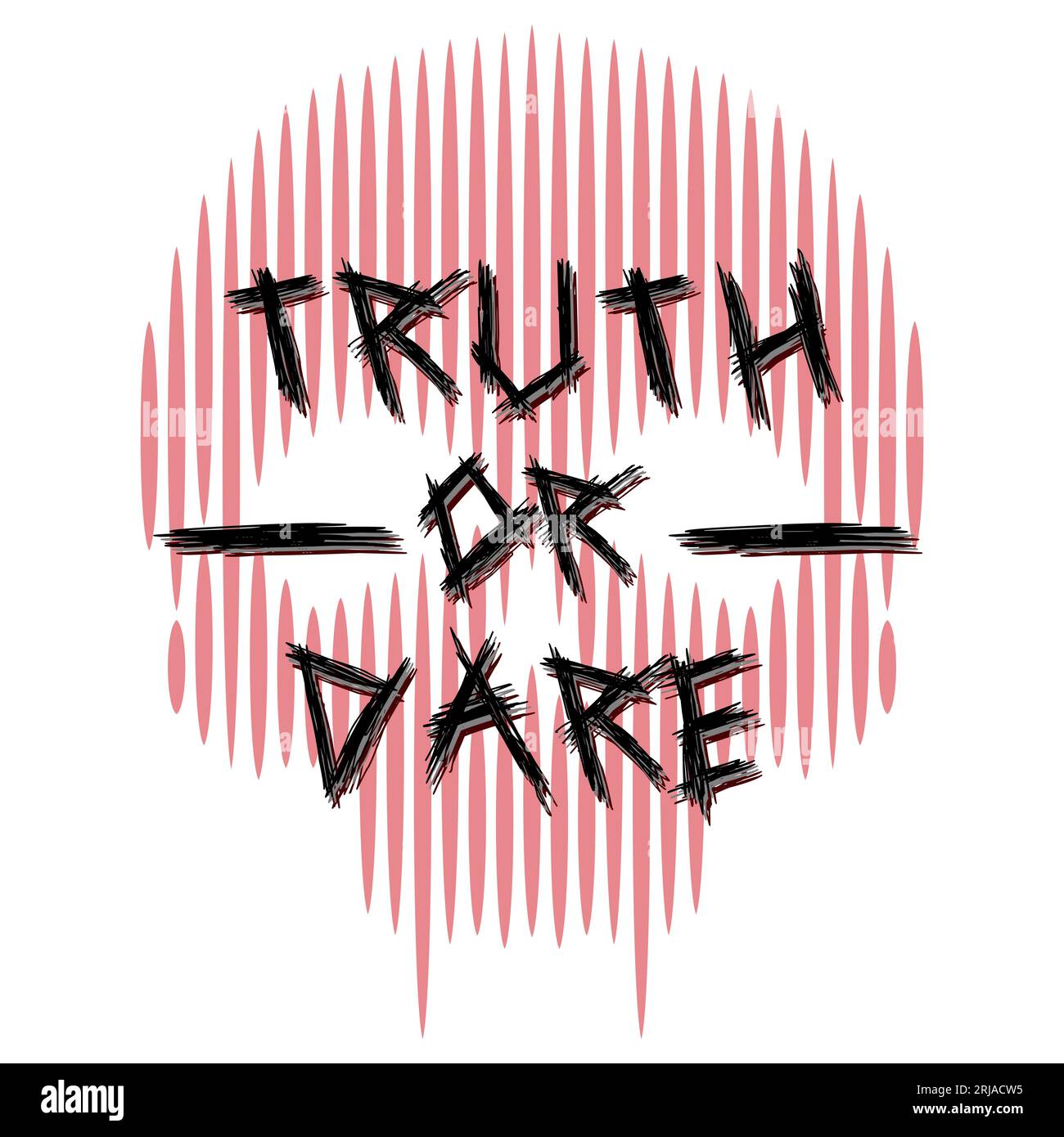 Truth Or Dare Party Game Logo With Skull Icon Stock Vector Image & Art