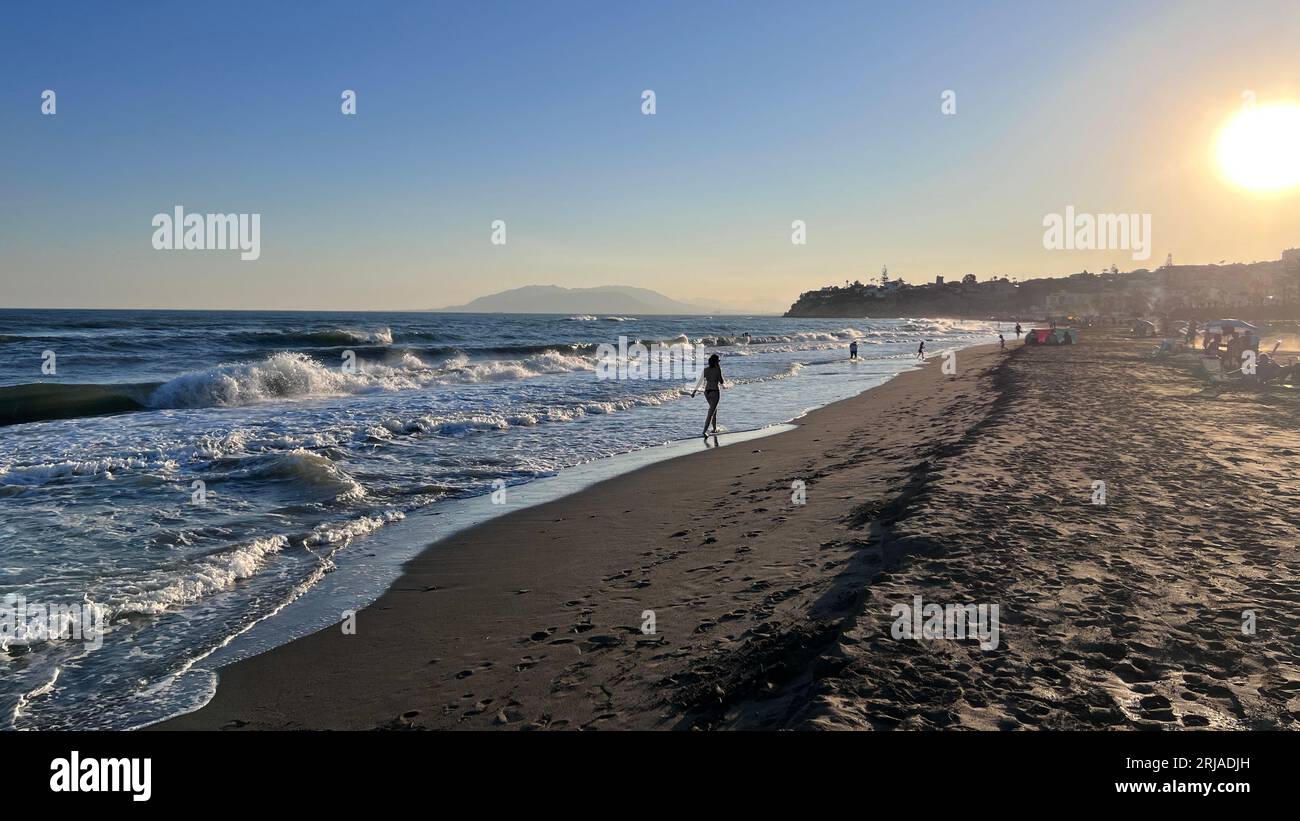 beach on the coast of Malaga Stock Photo - Alamy