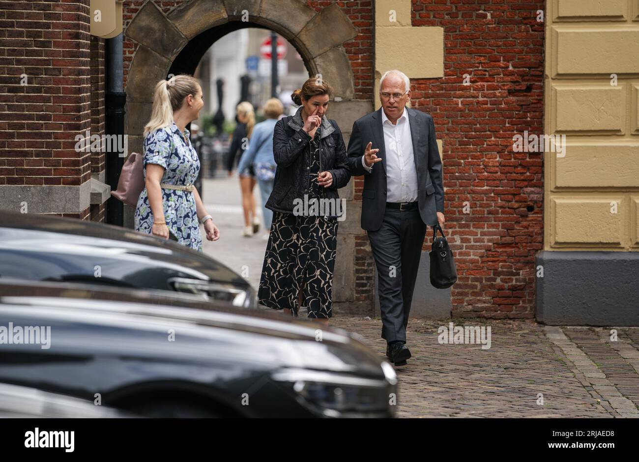 THE HAGUE - Minister Piet Adema arrives at the Ministry of General Affairs at the Binnenhof for the first budget council. Ministers discuss the budget for the coming year, in the run-up to Prinsjesdag. ANP JEROEN JUMELET netherlands out - belgium out Stock Photo
