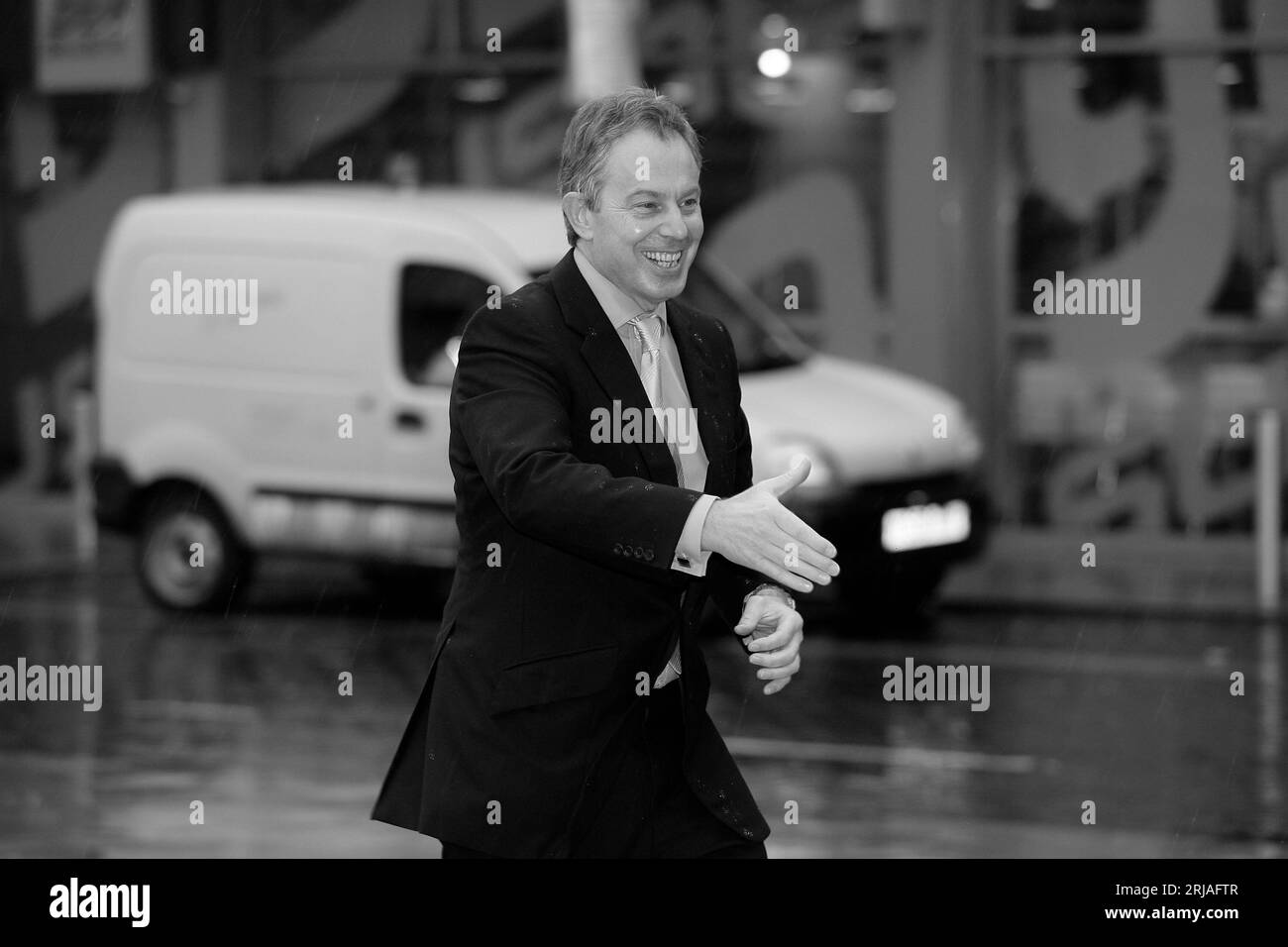 British Prime minister Tony Blair on a visit to Brighton, Southern