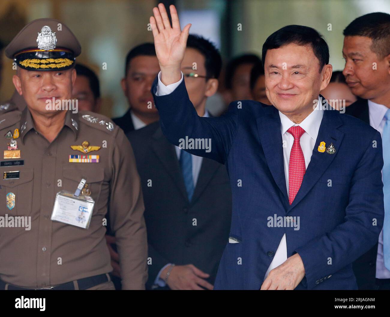 Bangkok, Thailand. 22nd Aug, 2023. Former Thai Prime Minister Thaksin
