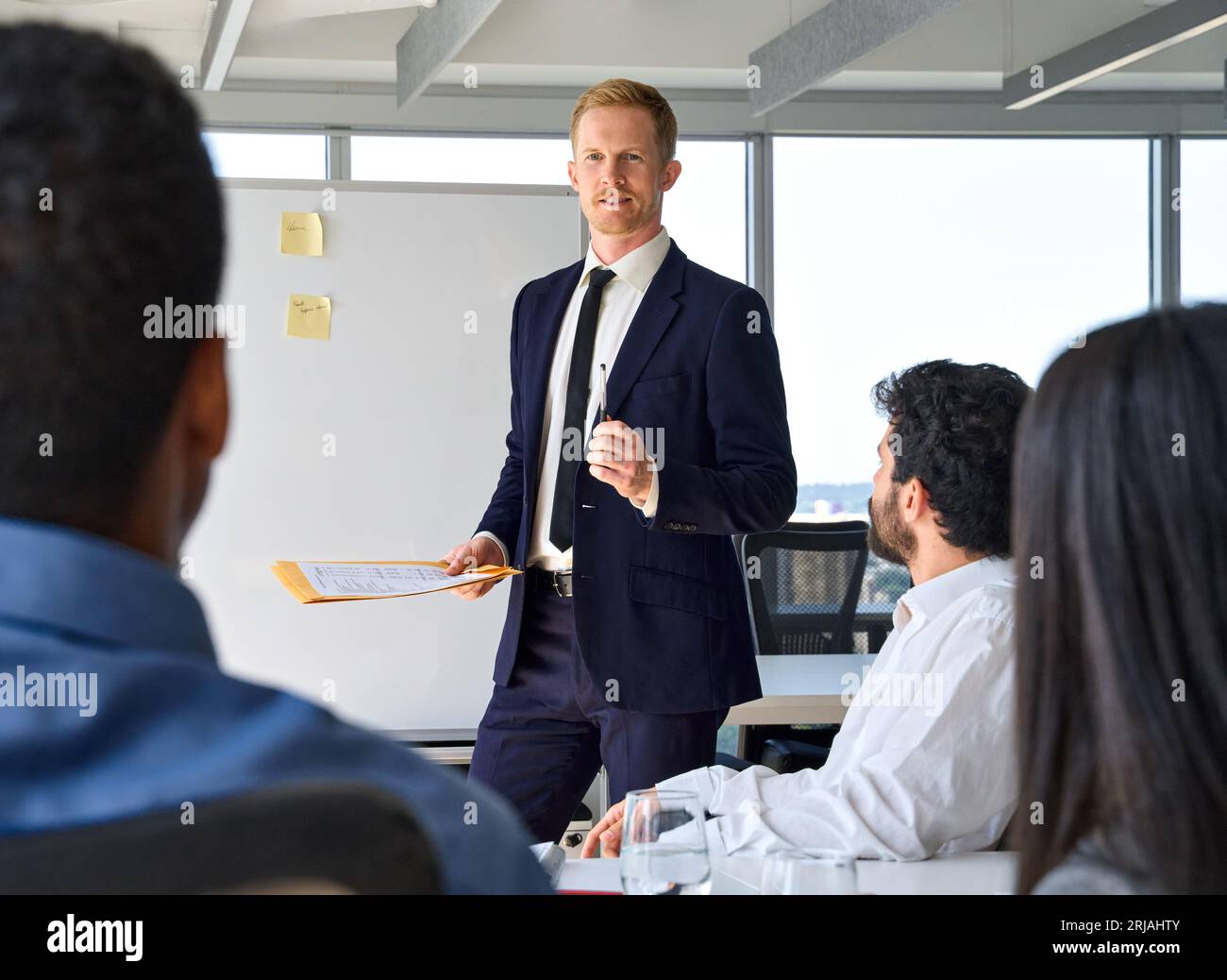 Business coach giving presentation group hi-res stock photography and ...