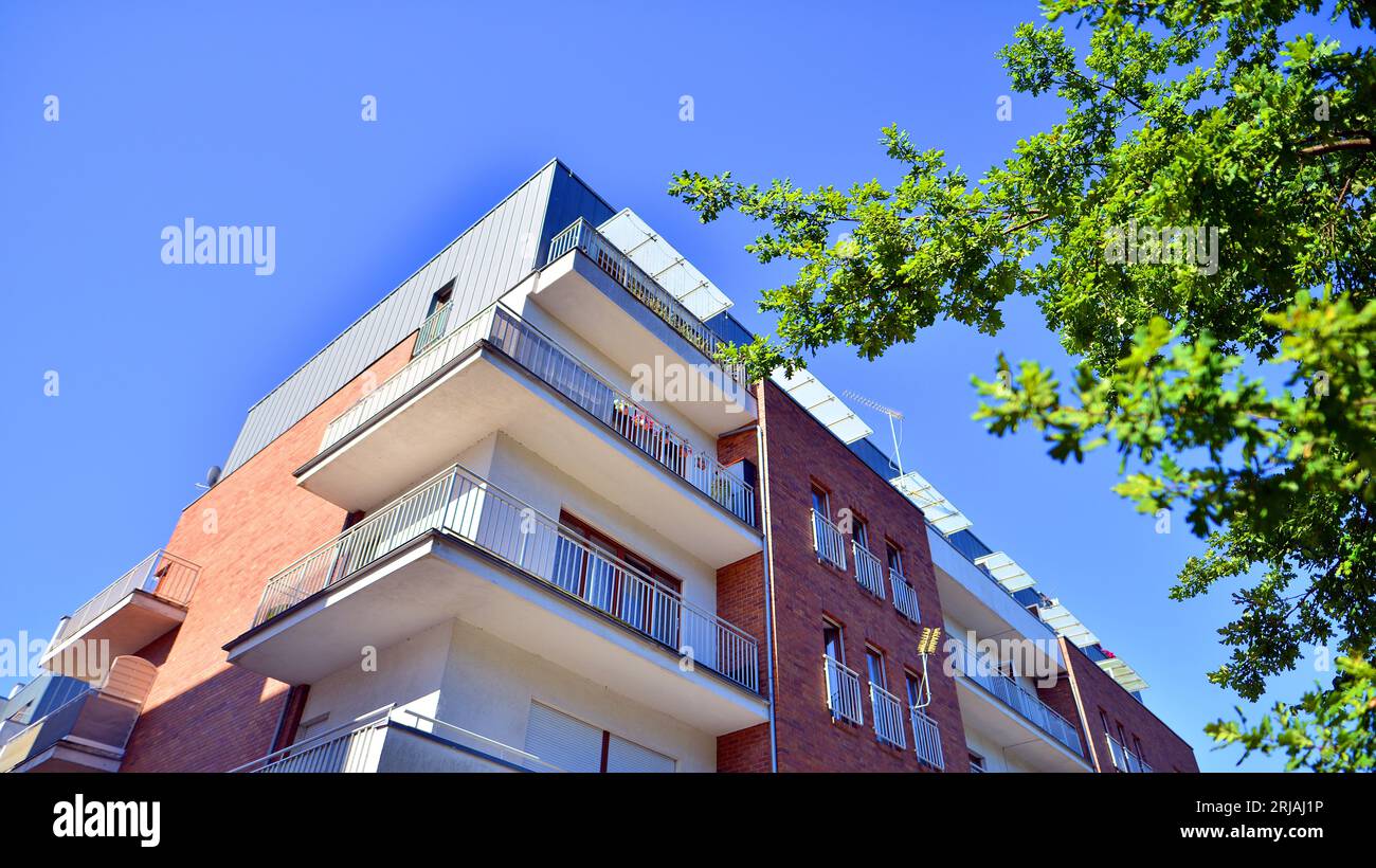 Picture of Low energy houses with apartments. Residential area with ecological and ...