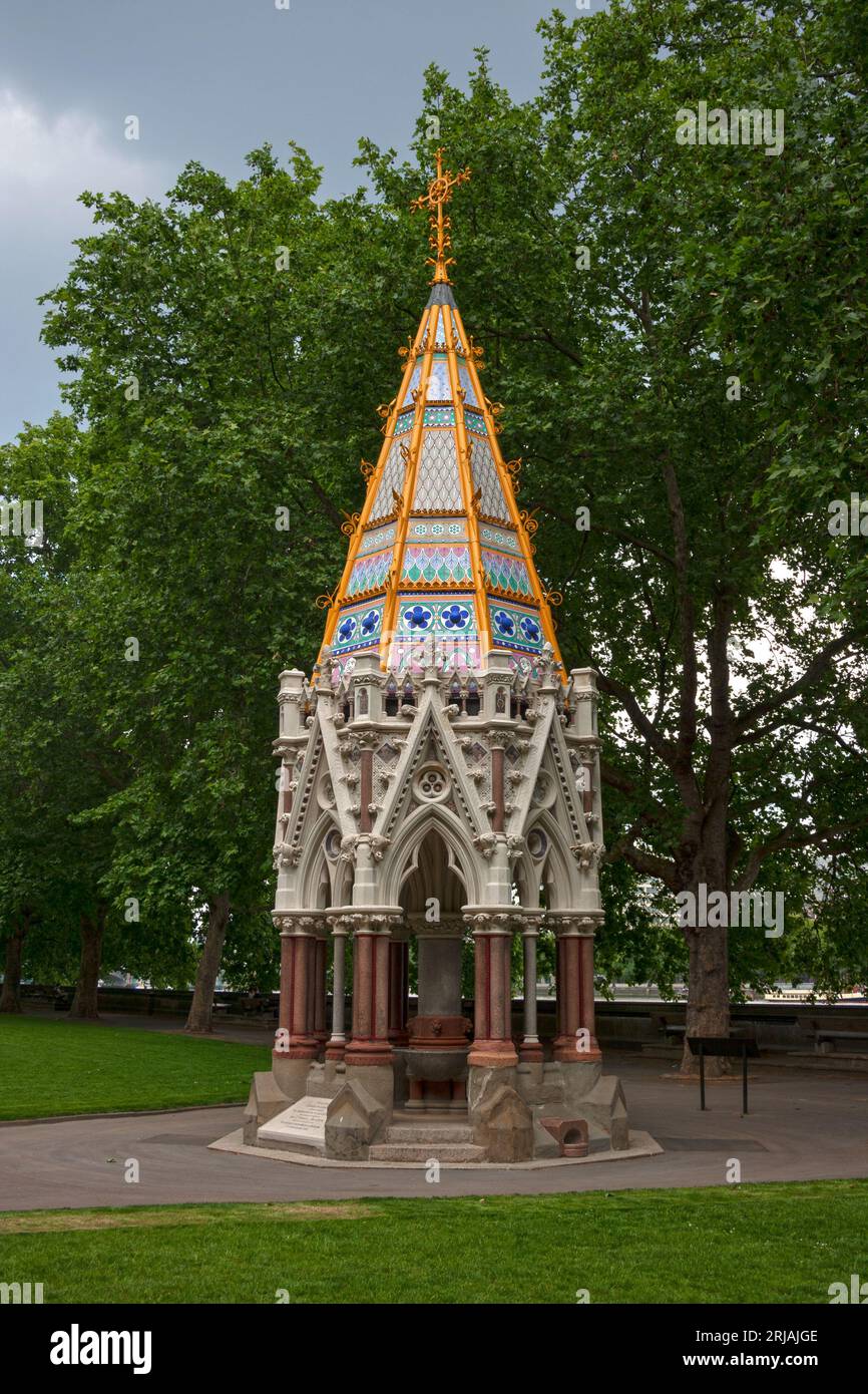 Buxton Memorial Fountain in Victoria Tower Gardens, London Stock Photo