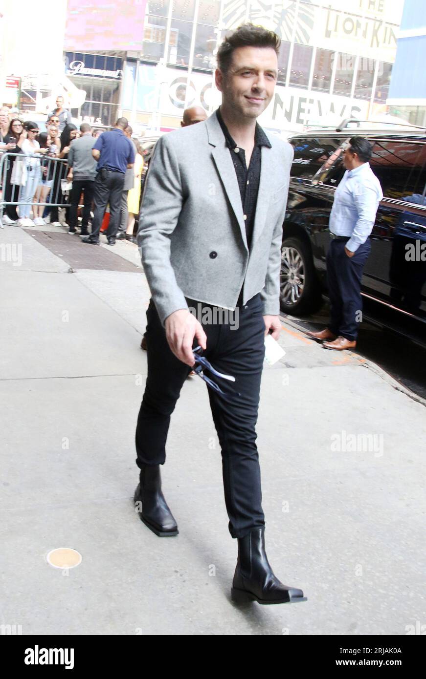 New York, NY, USA. 21st Aug, 2023. Mark Feehily pictured as Westlife visits Good Morning America in New York City on August 21, 2023. Credit: Rw/Media Punch/Alamy Live News Stock Photo