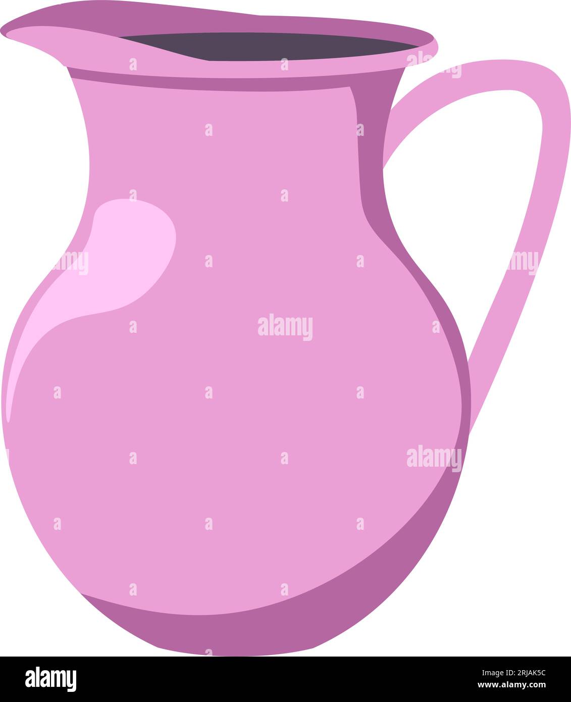 Jug for water, modern kitchenware and tableware Stock Vector