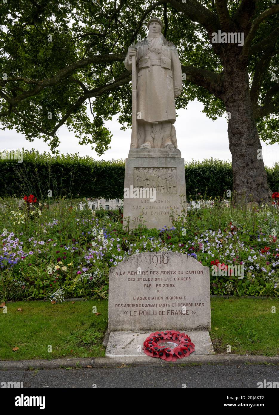 Monument aux combattants de la premiere guerre mondiale - first world war memorial -La Ferte-Sous-Jouarre, Seine-et-Marne, Ile-de-France, France, EU Stock Photo